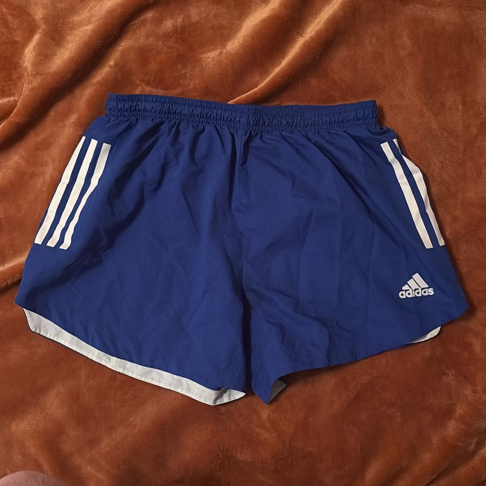 Blue Adidas shorts